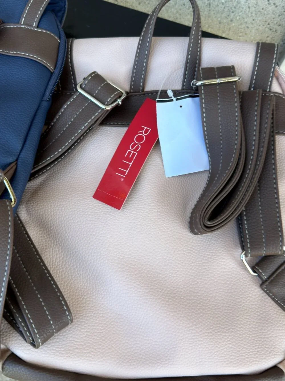 Rosetti Sena Backpack Blue Pink Bag Purse Lot of 2